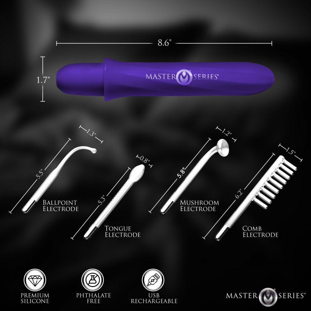 Elektrawand Rechargeable Electrosex Violet Wand w/ Attachments