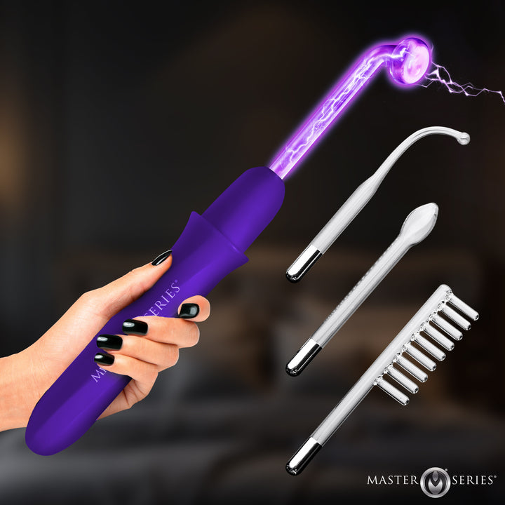 Elektrawand Rechargeable Electrosex Violet Wand w/ Attachments