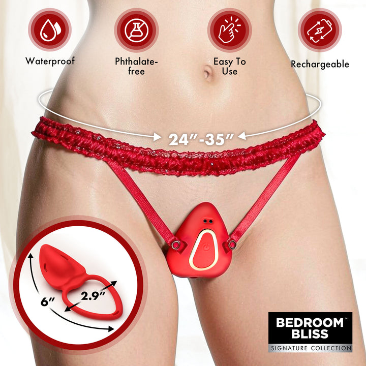 Couples Panty Vibe with Open-Crotch Panties and Remote