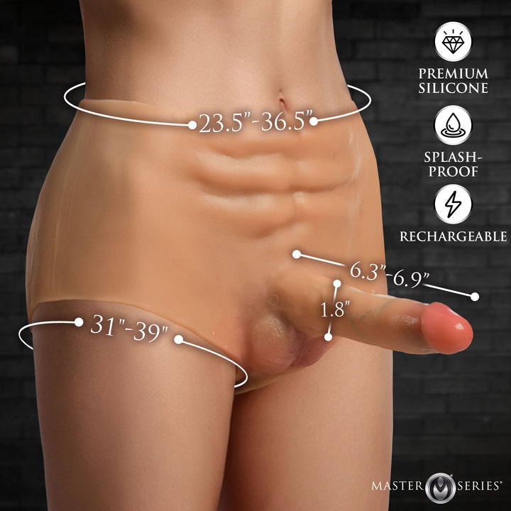 Master Series Power Briefs Thrusting Silicone Penis Panties