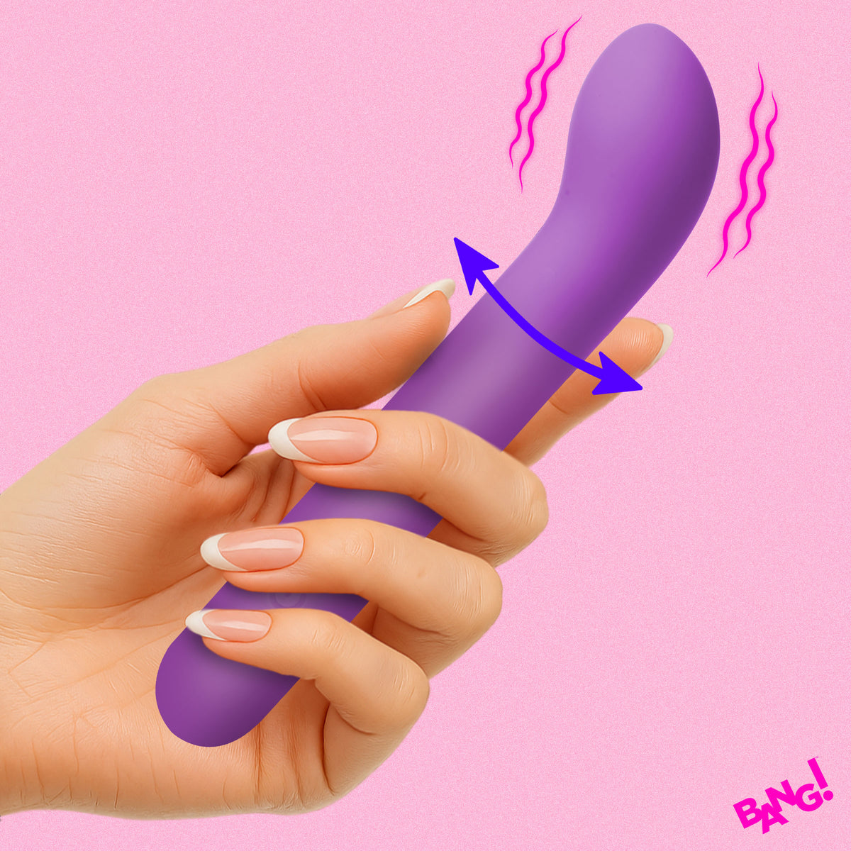 Bang! G-Spot Flexible Silicone Vibrator in Purple