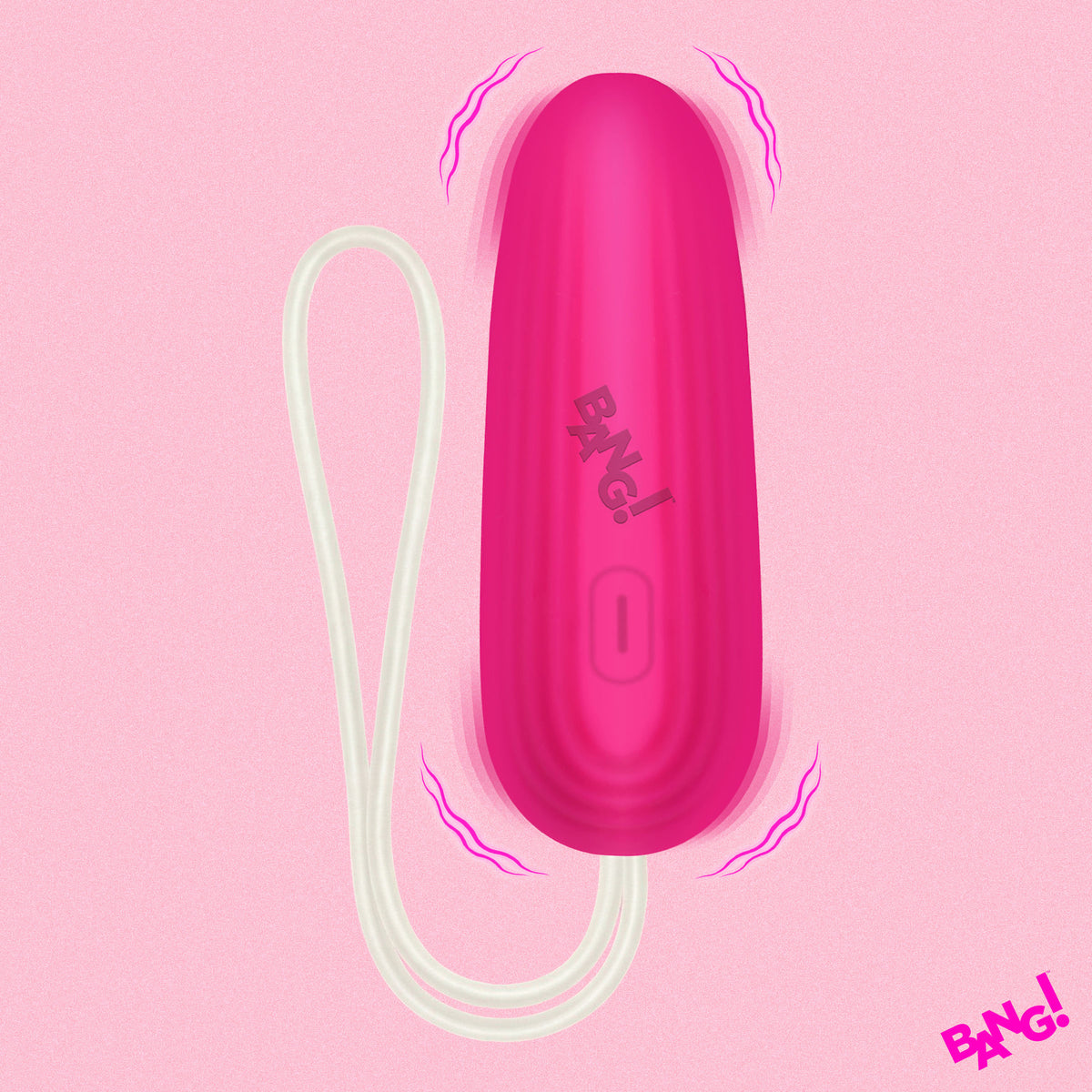 Bang! Silicone Vibrating Egg with Retrieval Cord