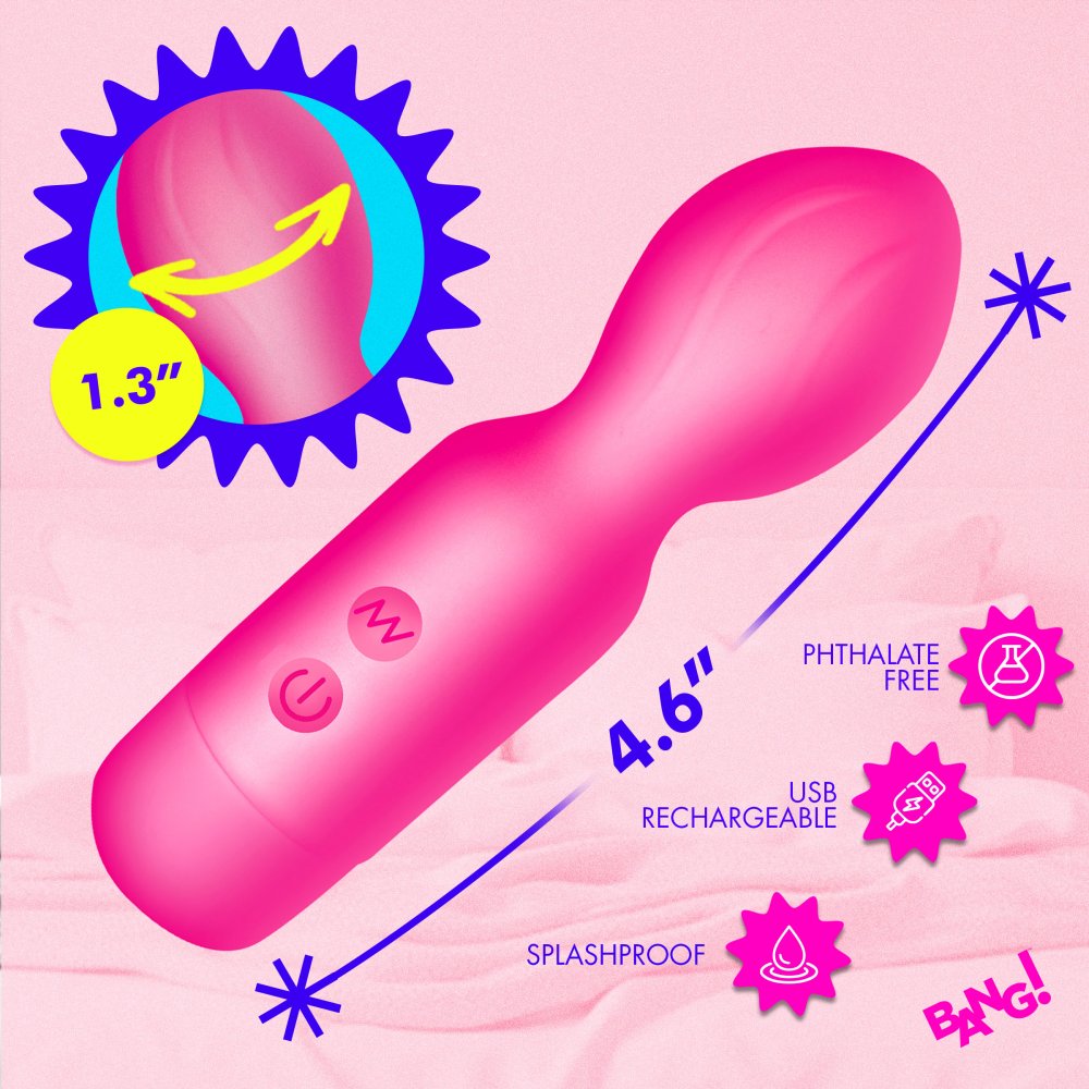 18X Vibrating Silicone Mini Massage Wand