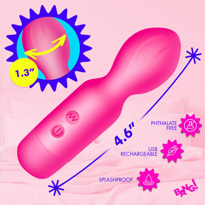 18X Vibrating Silicone Mini Massage Wand