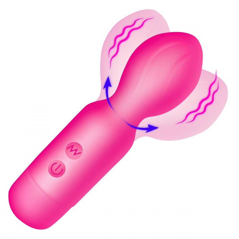 18X Vibrating Silicone Mini Massage Wand