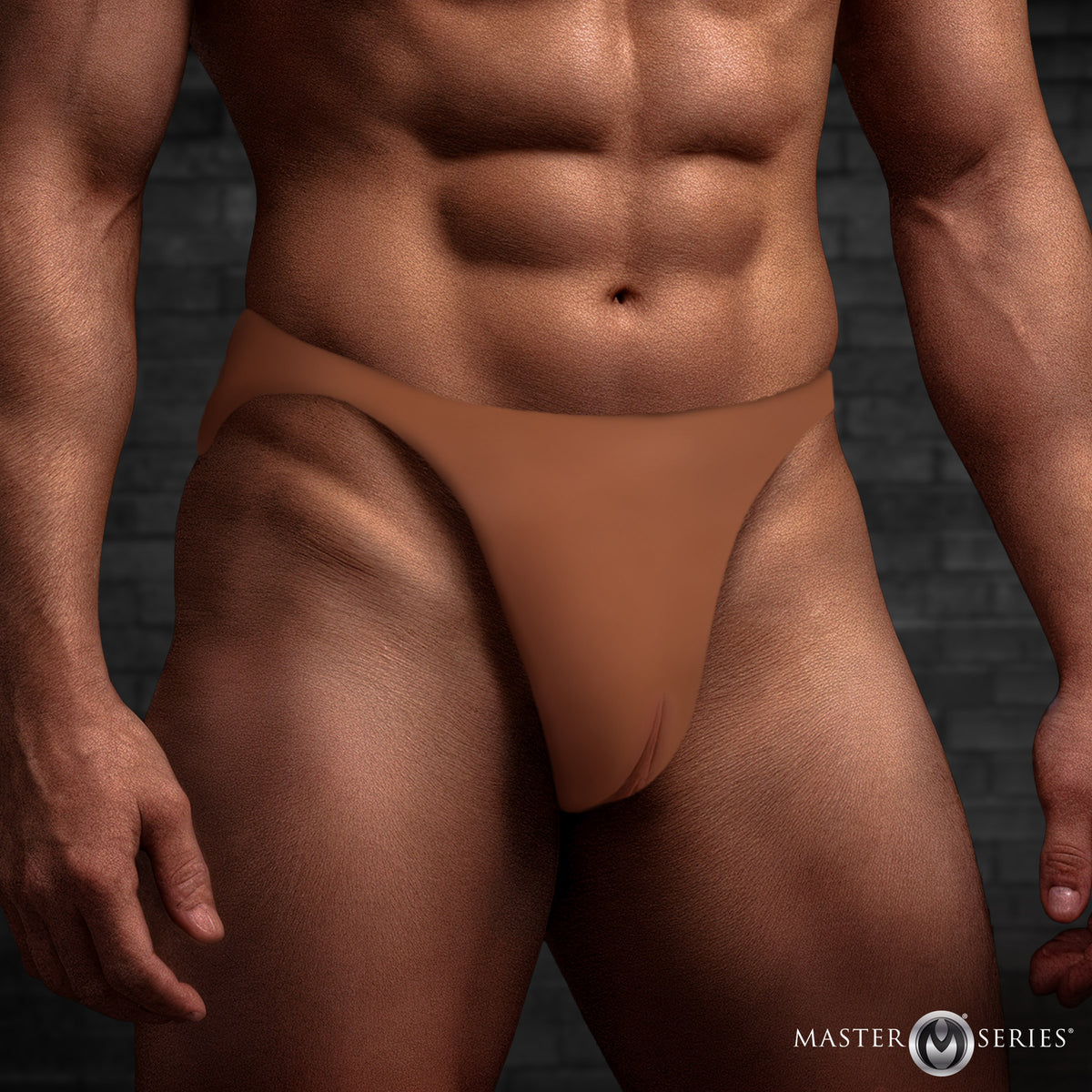 Pussy Strap Silicone Vagina Jockstrap