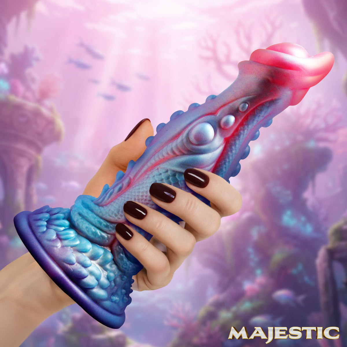 Delphine Mermaid Silicone Dildo with Suction Cup