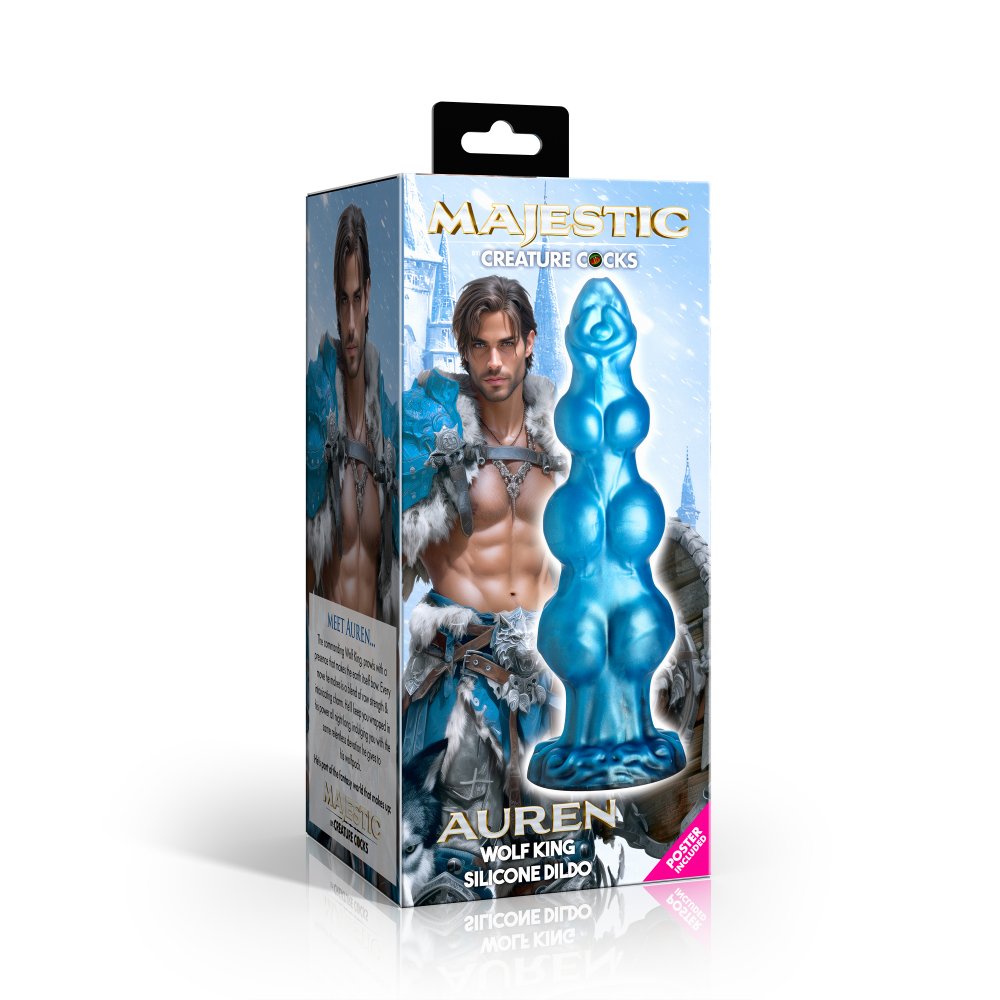 Auren Wolf King 8.6in Fantasy Silicone Dildo w/ Suction Cup