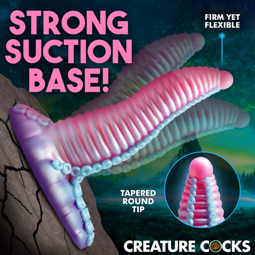 Mega-Tenta 7.9 Inch Vibrating Tentacle Dildo w/ Suction Base
