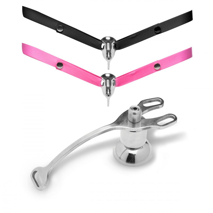 Sissy Vice Push-In Chastity Cage w/ Testicle Support