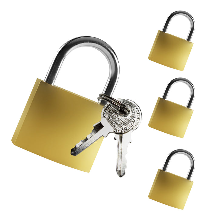 Master Series Keyed-Alike Padlock Set, 4 Pack