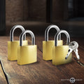 Master Series Keyed-Alike Padlock Set, 4 Pack
