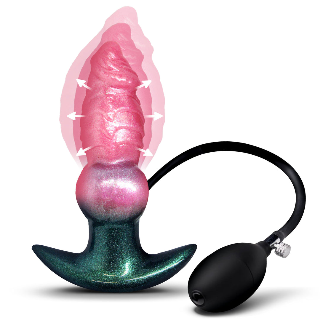 Creature Cocks Girthy Likan Inflatable Silicone Anal Plug