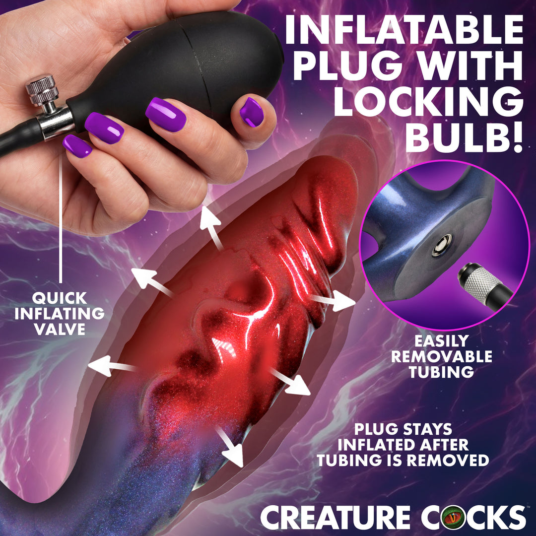 Creature Cocks Anal Invader Inflatable Silicone Anal Plug