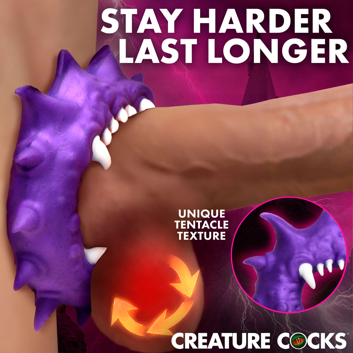 Constrictor Spiked Silicone Cock Ring