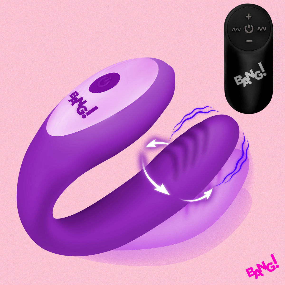 Bang! Gyrating G-Spot Vibrator with Remote Control in Purple