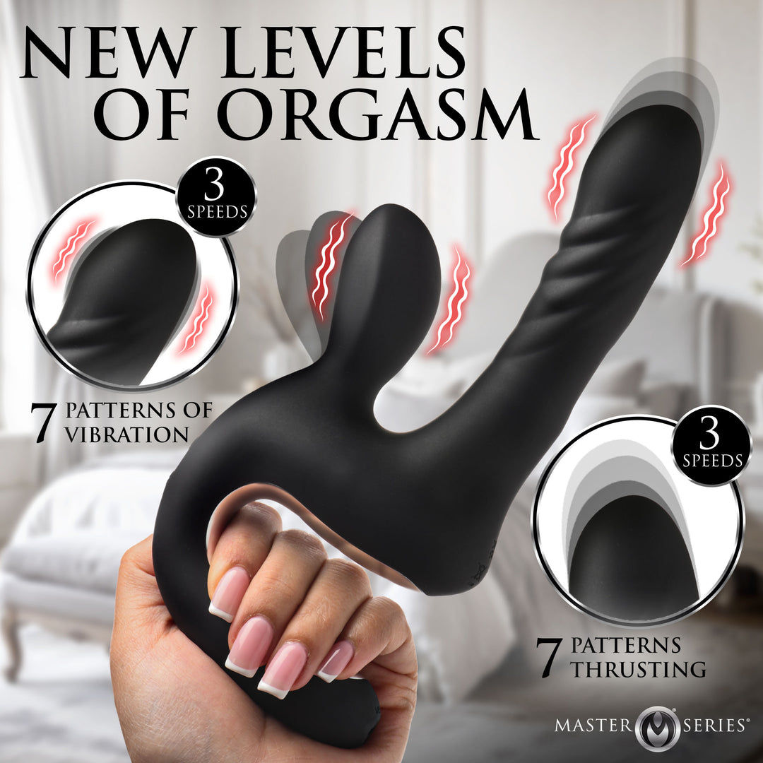 Master Series Thrust Pounder Thrusting Rabbit Vibrator