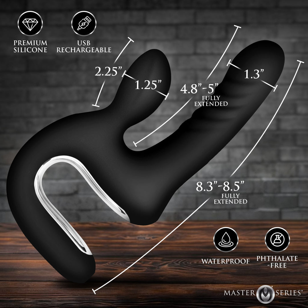 Master Series Thrust Pounder Thrusting Rabbit Vibrator
