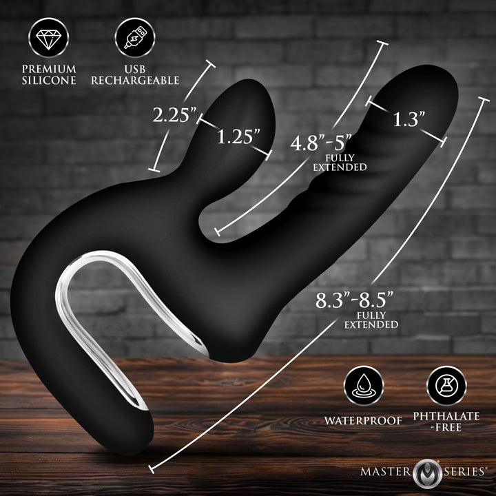 Master Series Thrust Pounder Thrusting Rabbit Vibrator
