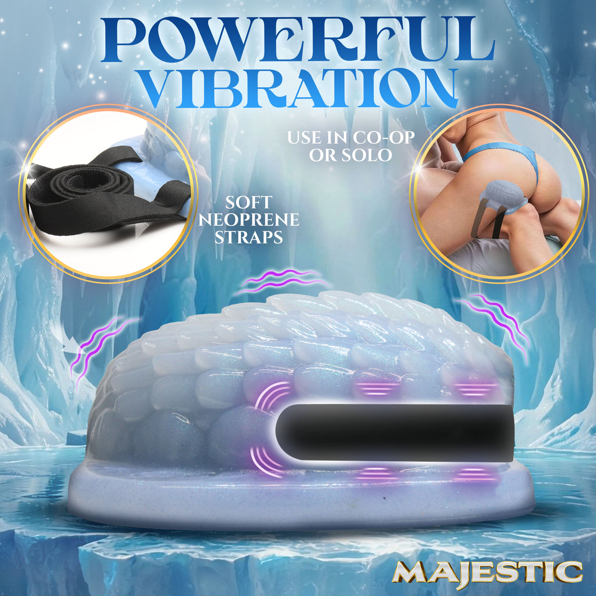 Creature Cocks Eryndel Vibrating Silicone Grinder with Remote