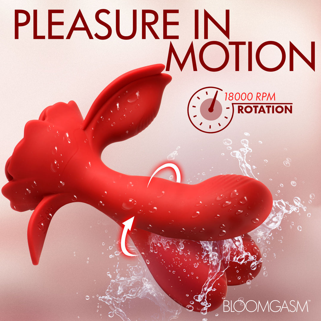 Bloomgasm Gyrarose Gyrating Silicone Rose Vibrator