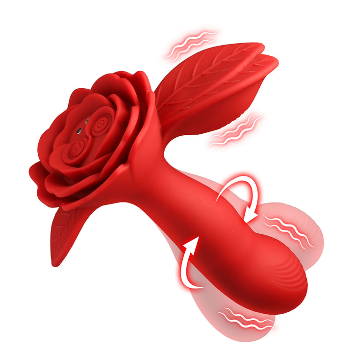 Bloomgasm Gyrarose Gyrating Silicone Rose Vibrator