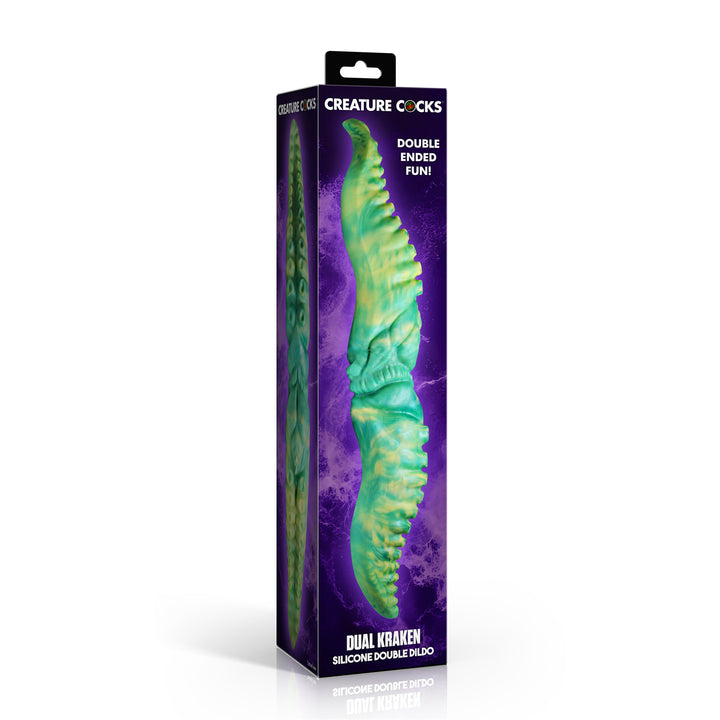 Double-Ended Kraken 13 Inch Silicone Tentacle Dildo