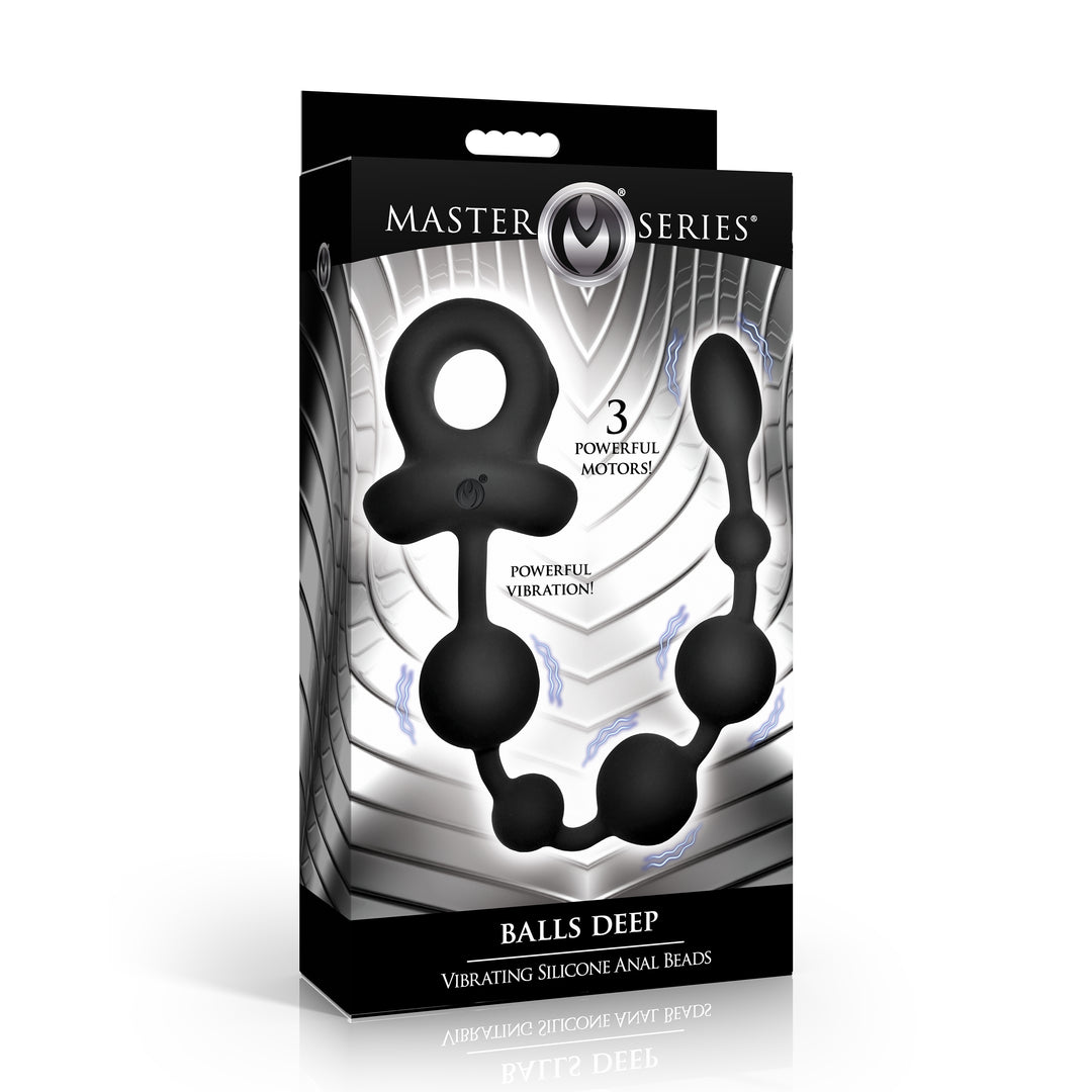 Master Series Balls Deep Vibrating Silicone Anal Beads