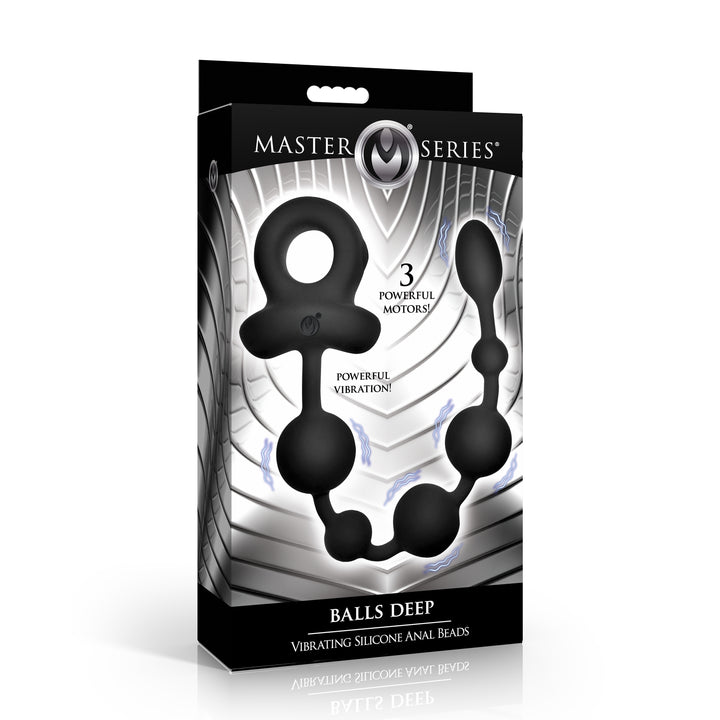 Master Series Balls Deep Vibrating Silicone Anal Beads
