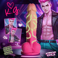 K-Pop Idols K.G. Glow Vein Silicone Dildo with Suction Cup