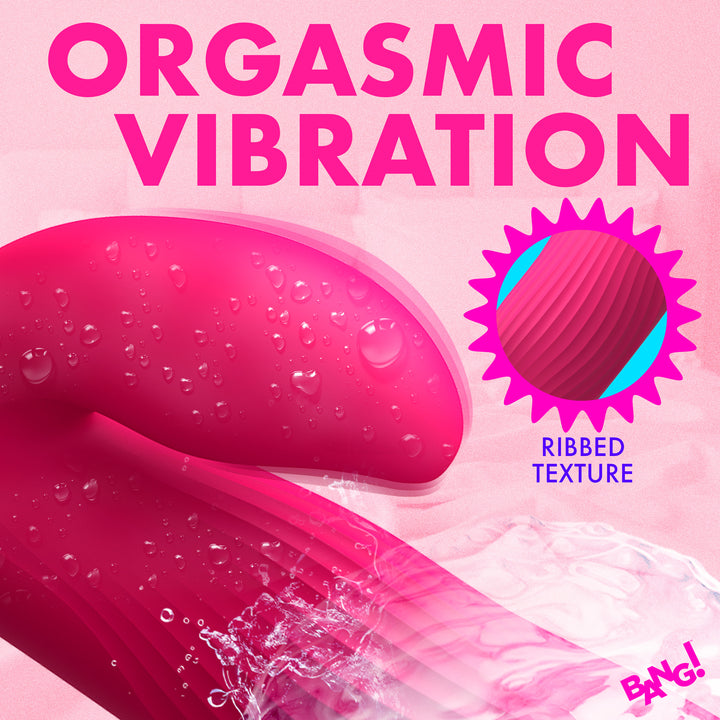 Bang! Flexible Ribbed Silicone Rabbit Vibrator