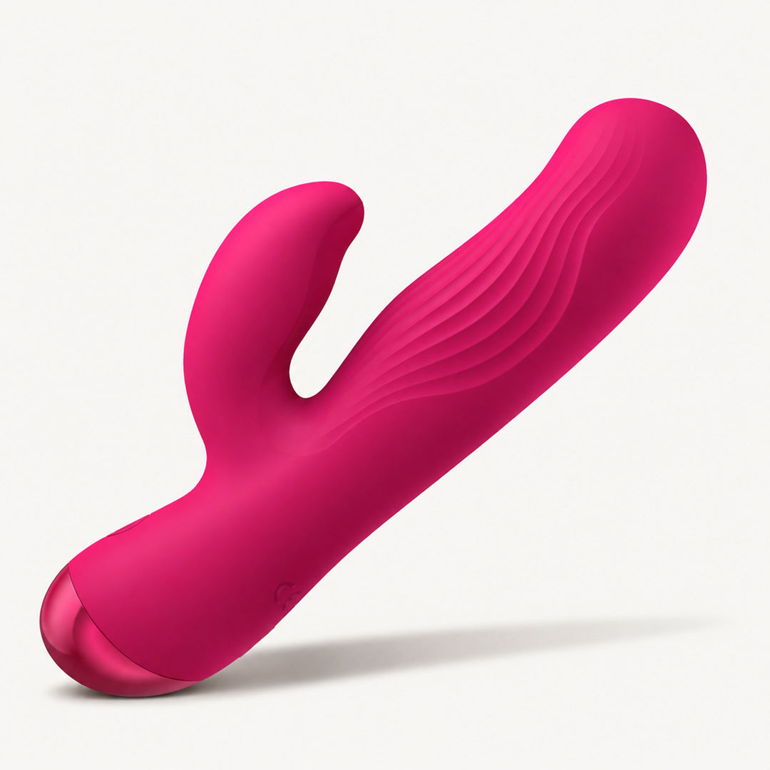 Bang! Flexible Ribbed Silicone Rabbit Vibrator