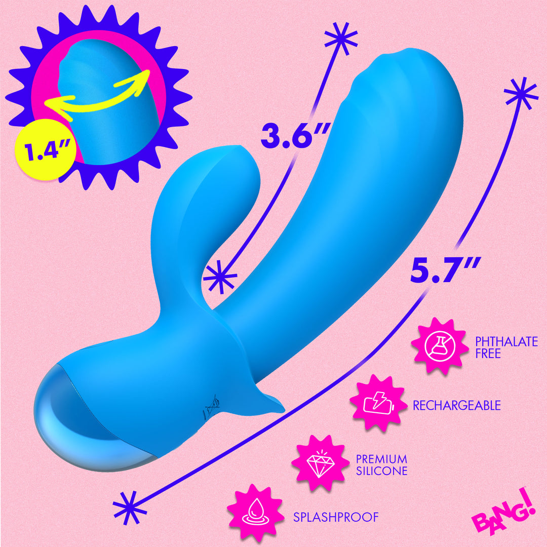 Bang! Flexible Thick Silicone Rabbit Vibrator