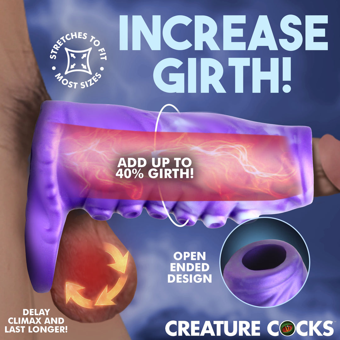 Creature Cocks Tenta-Thick Open-Tip Silicone Penis Enhancer