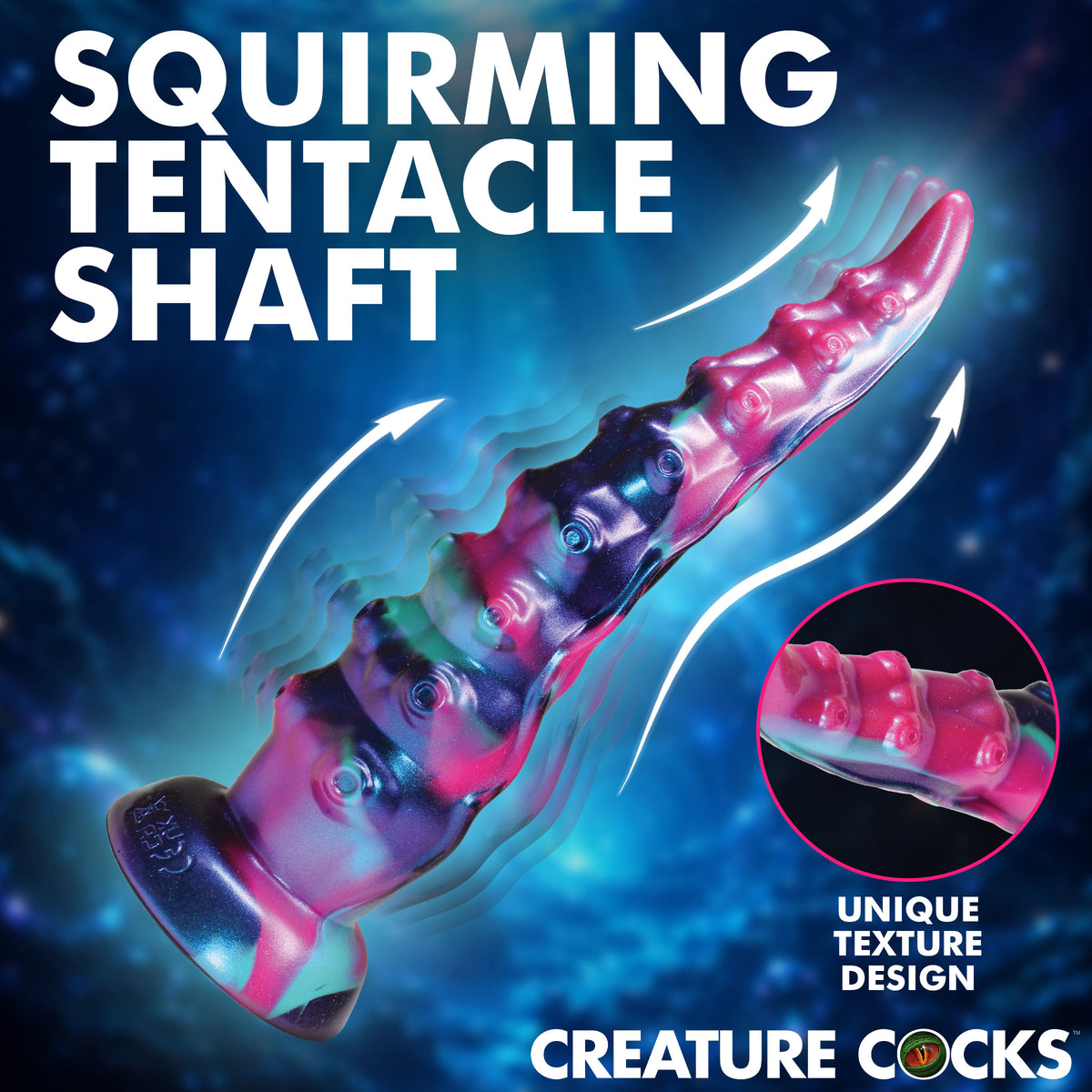 Creature Cocks Tenta-Squirm Squirming Tentacle Vibrating Dildo