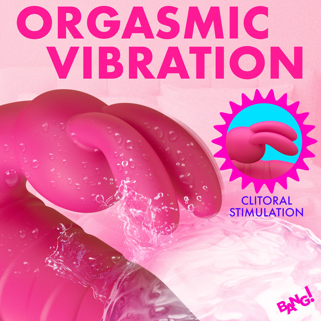 Bang! Thrusting G-Spot Rabbit Vibrator with Dual Motors in Pink