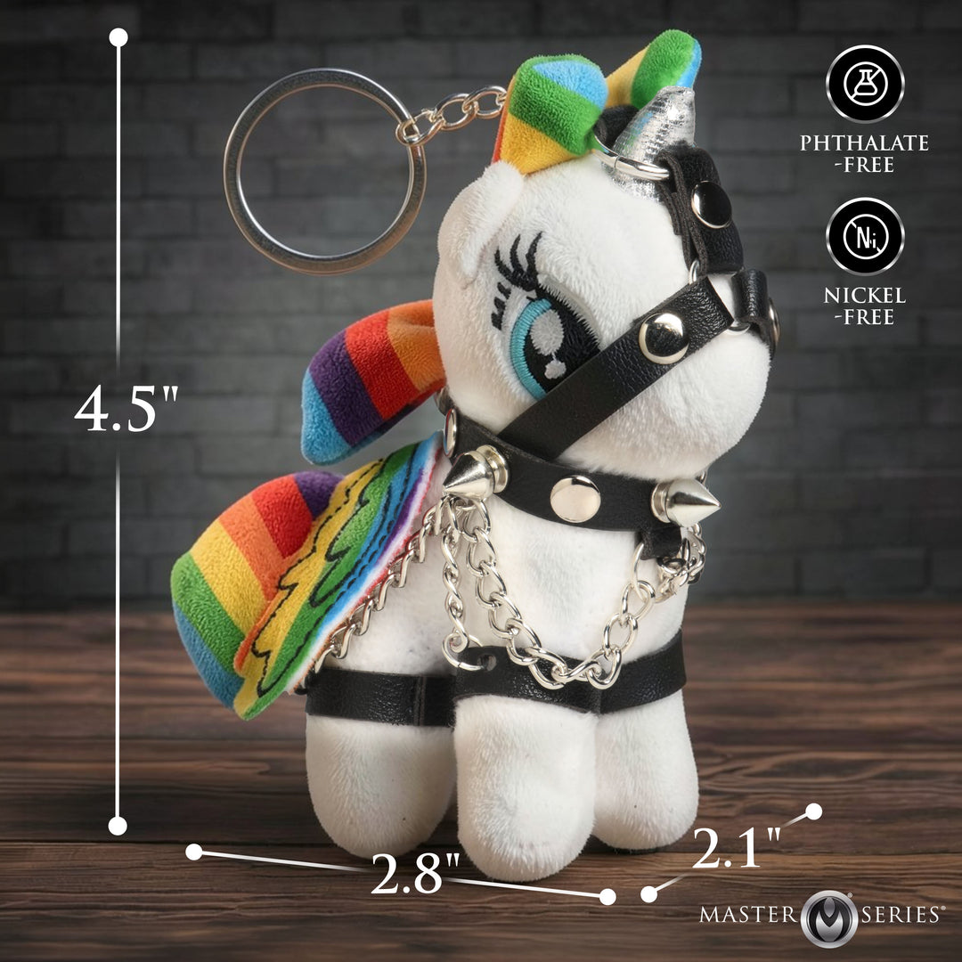 Master Series Bondage Pony Plush Keychain in Multi