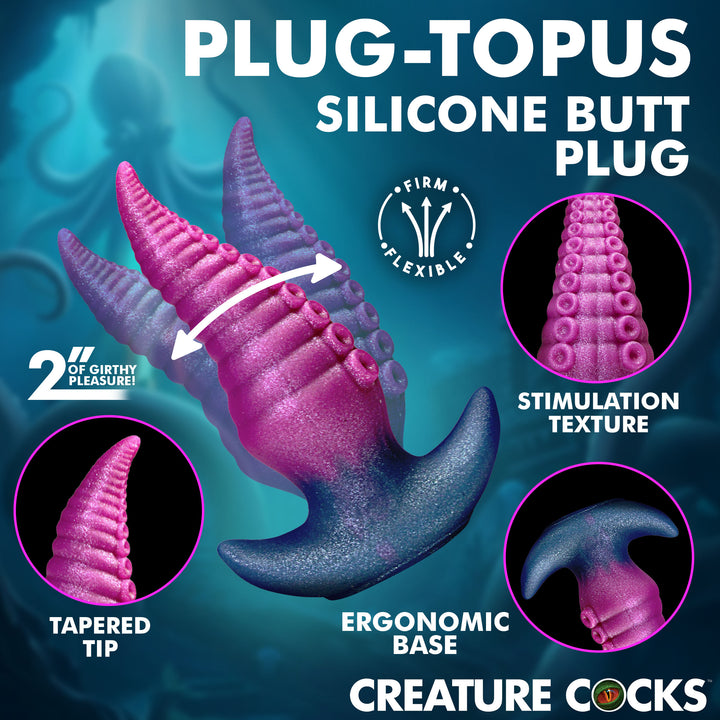 Creature Cocks Plug-Topus Tapered Silicone Butt Plug