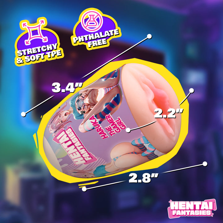 Hentai Fantasies Haruka the Gamer Girl Pussy Egg Masturbator
