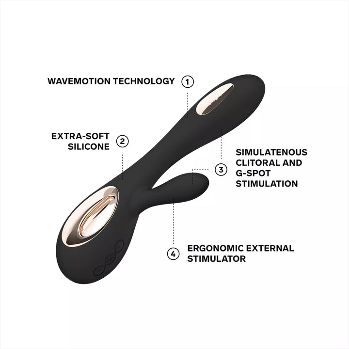 LELO SORAYA Wave Rabbit Vibrator with WaveMotion