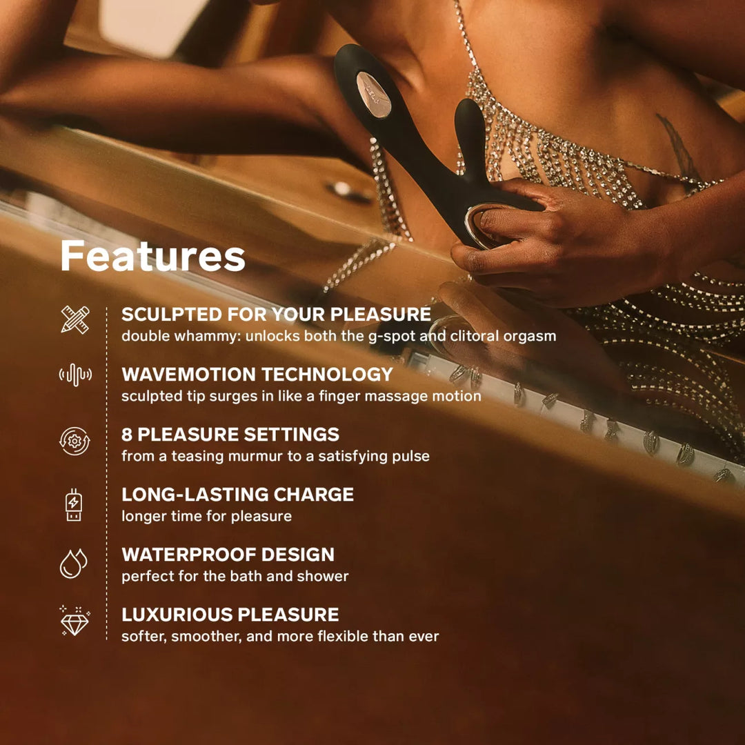 LELO SORAYA Wave Rabbit Vibrator with WaveMotion