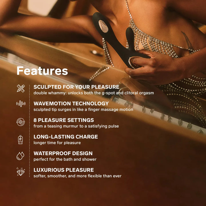 LELO SORAYA Wave Rabbit Vibrator with WaveMotion
