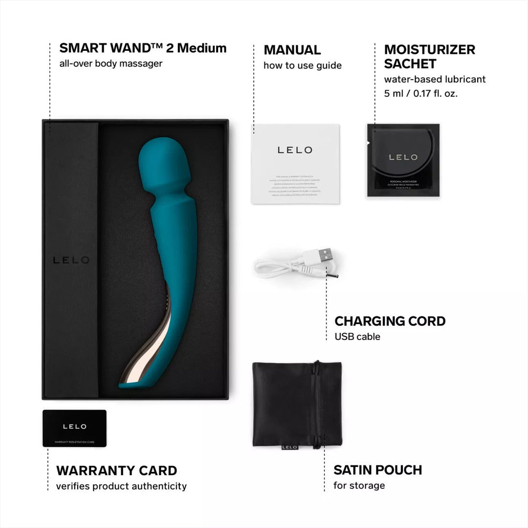 LELO SMART WAND 2 Medium Cordless Wand Massager