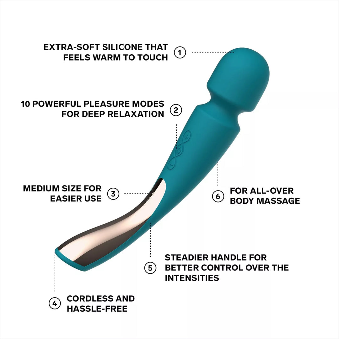 LELO SMART WAND 2 Medium Cordless Wand Massager