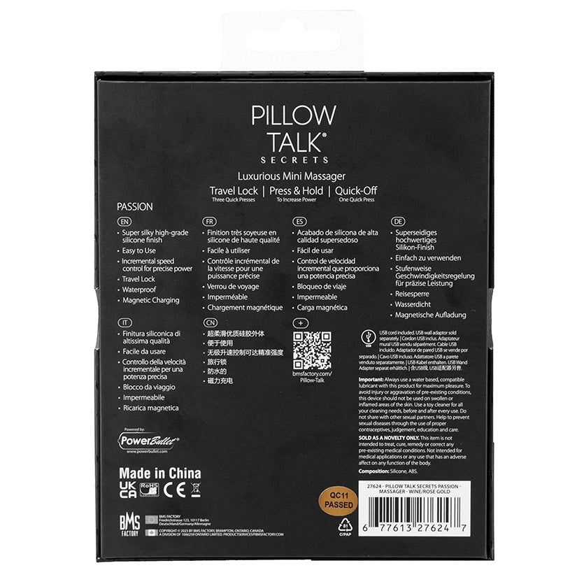 Bms Pillow Talk Secrets Passion