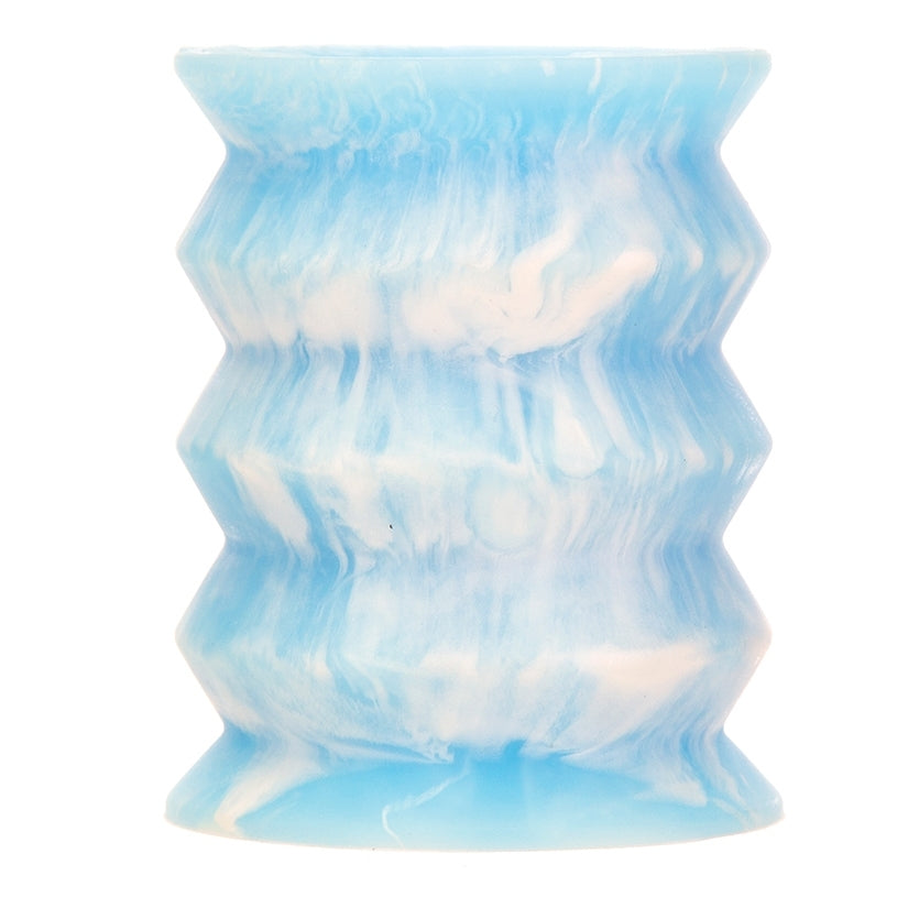 Bms Addiction Silicone Stroker Glow in the Dark-Blue