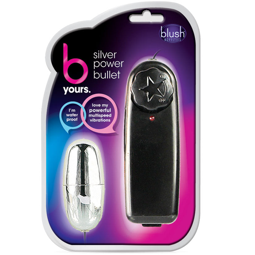 B Yours Silver Power Bullet Multi-Speed Vibrator