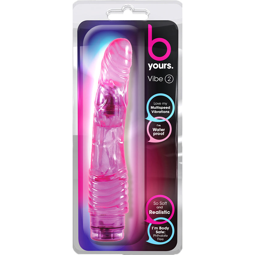 B Yours Cock Vibe #2 Realistic Vibrator, Pink
