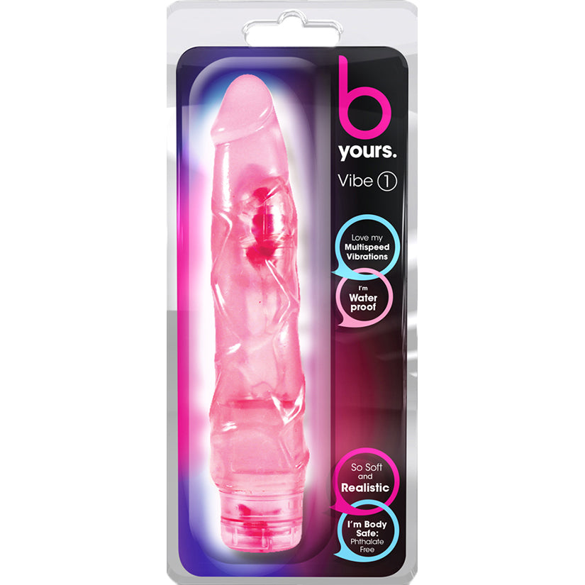 B Yours Cock Vibe #1 Realistic Vibrator in Pink
