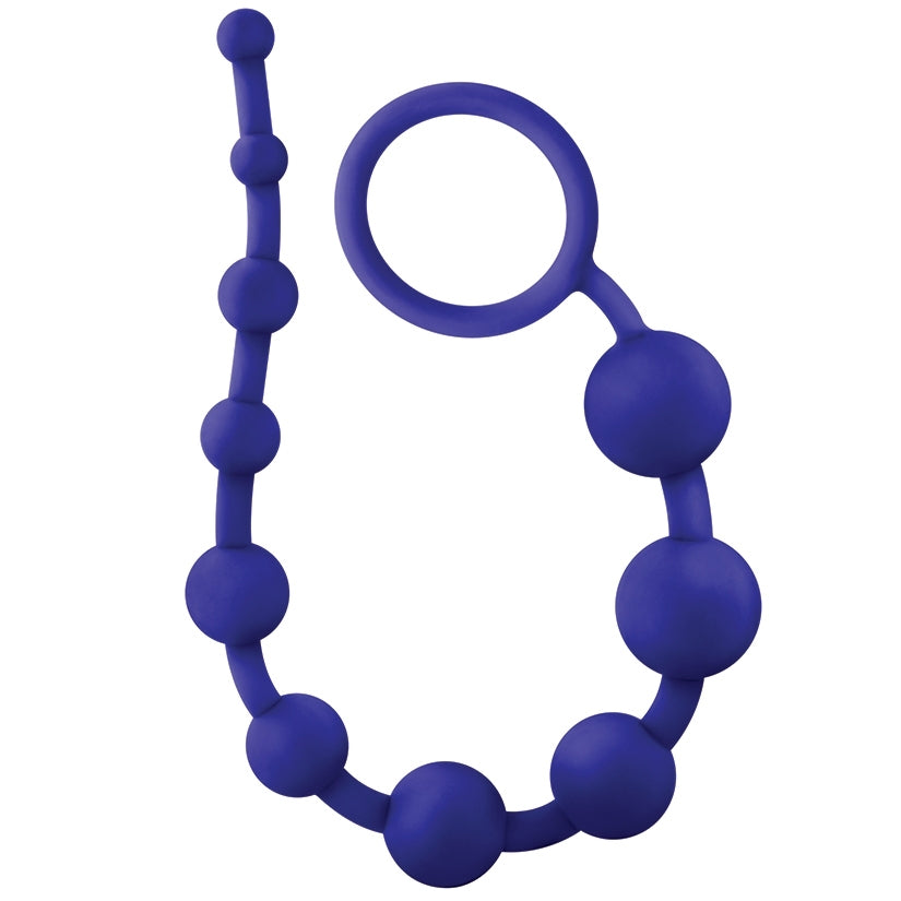 Luxe Silicone 10 Beads Graduated Anal Beads